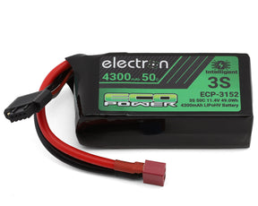 EcoPower "Electron" 3S 50C Intelligent LiHV Battery w/T-Style Connector (11.4V/4300mAh) - ECP-3152