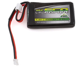 EcoPower "Trail" SCX24 2S 30C LiPo Battery w/PH2.0 Connector (7.4V/450mAh) - ECP-4015