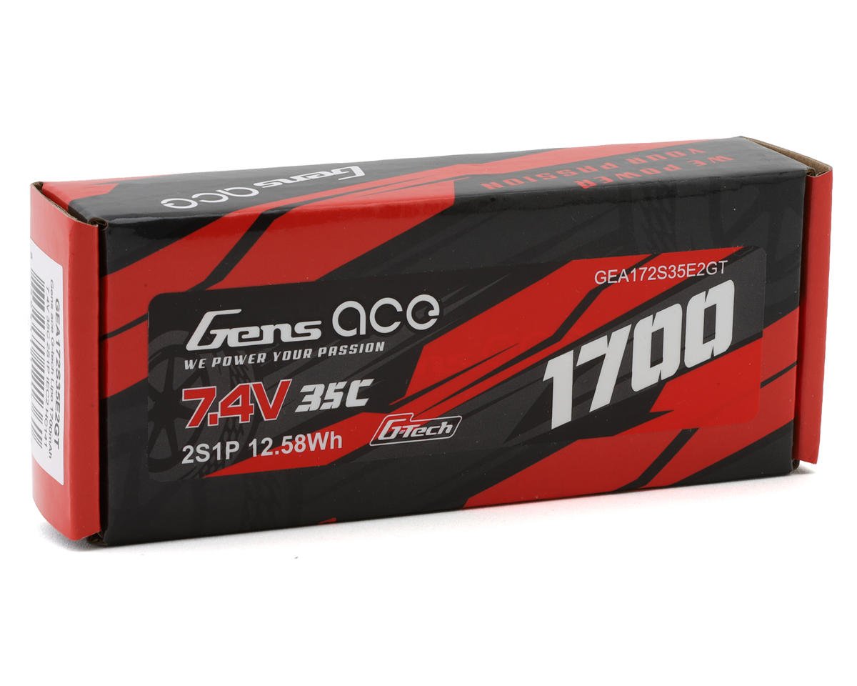 Gens Ace G-Tech Smart 2S Hardcase LiPo Battery 35C (7.4V/1700mAh) w/iEC2 Connector