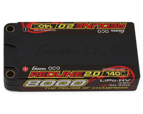 Gens Ace Redline 2.0 1S Shorty LiHV Battery 140C (3.8V/8000mAh) w/5mm Bullets - GEA80001S14D5