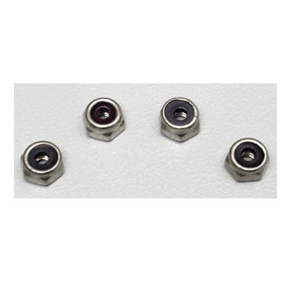 Dubro Stainless Steel Nylon Insert Lock Nut 4-40 (4) (DUBB3112)