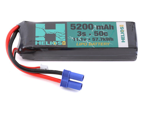 Helios RC 3S 50C LiPo Battery w/EC5 Connector (11.1V/5200mAh) - HEL-3S5200-50-E5