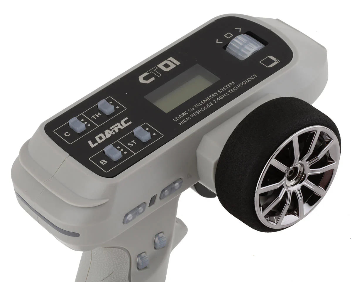 Hobby Porter CT01 8-Channel 2.4Ghz Telemetry Radio (White) w/CR1800 Receiver & Battery - HP029.L0702