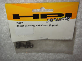 HPI B067 METAL BUSHING 4X8X3MM (6) - B067