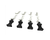Hot Racing 1/10 Aluminum EZ Pulls w/Body Clips (Black) (4) - HRAAC03EZ01
