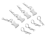 Hot Racing 1/10 Aluminum EZ Pulls w/Body Clips (Black) (4) - HRAAC03EZ01