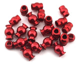 Hot Racing Arrma 4x4 Aluminum Pivot Ball Set (Red) - HRAATF160B02