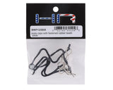 Hot Racing Body Clips w/Fastened Rubber Leash (Silver) - HRABWP123B08
