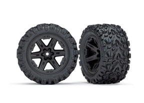 Traxxas RXT 2.8" Black Wheels & Talon EXT Tires (2) - 6774