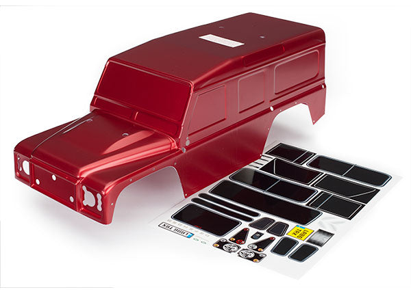 BODY TRX-4 DEFENDER RED DECALS