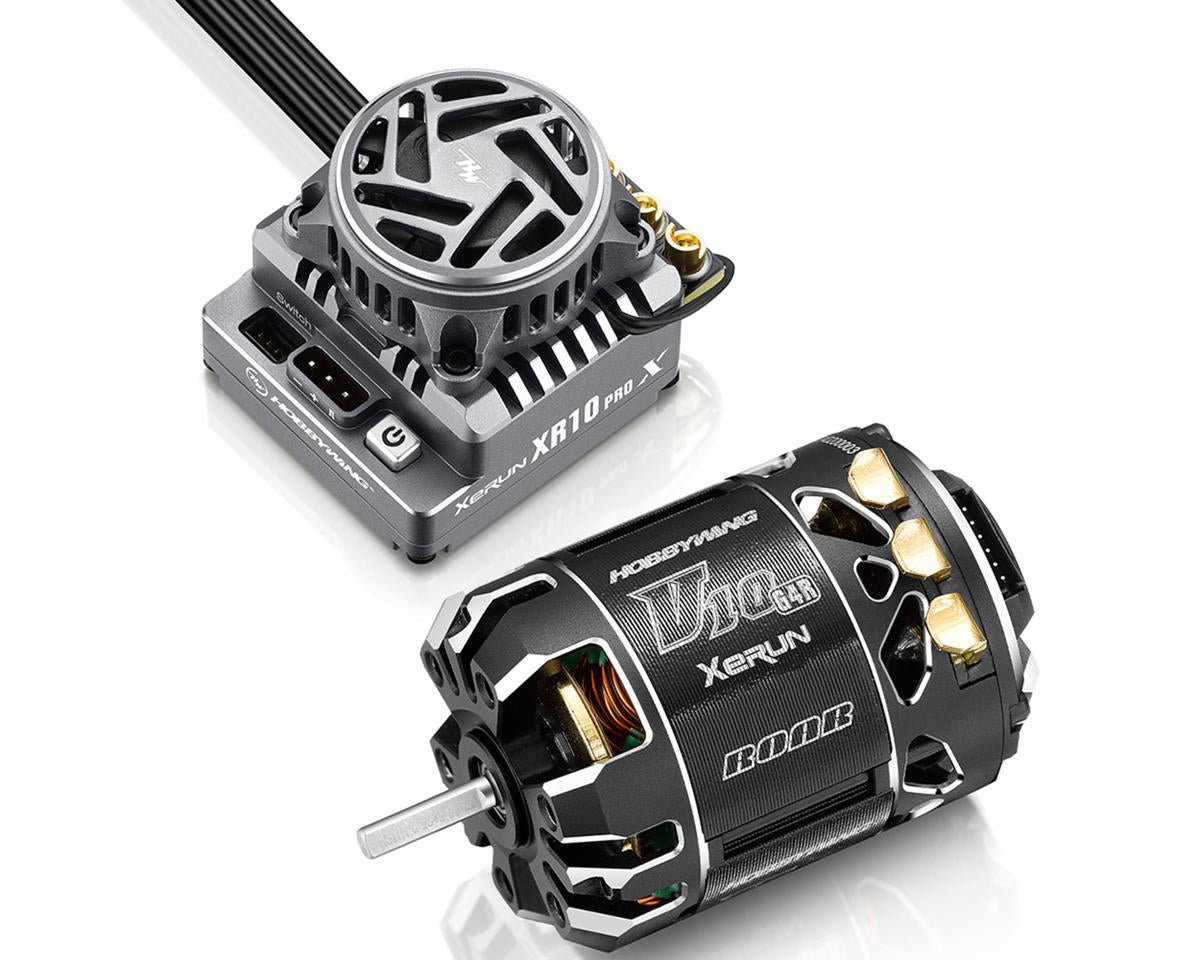 Hobbywing - XR10 Pro G3X Stock Spec Sensored Brushless ESC/V10 G4R Motor Combo (21.5T)