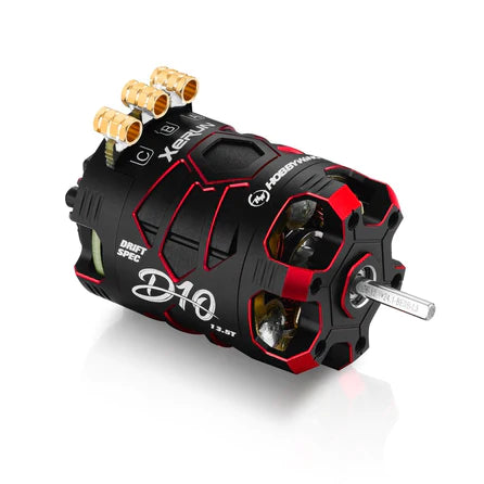 Hobbywing - Xerun D10 Brushless Drift Motor - 2900kv, Passion Edition (Red) - HWI30401138