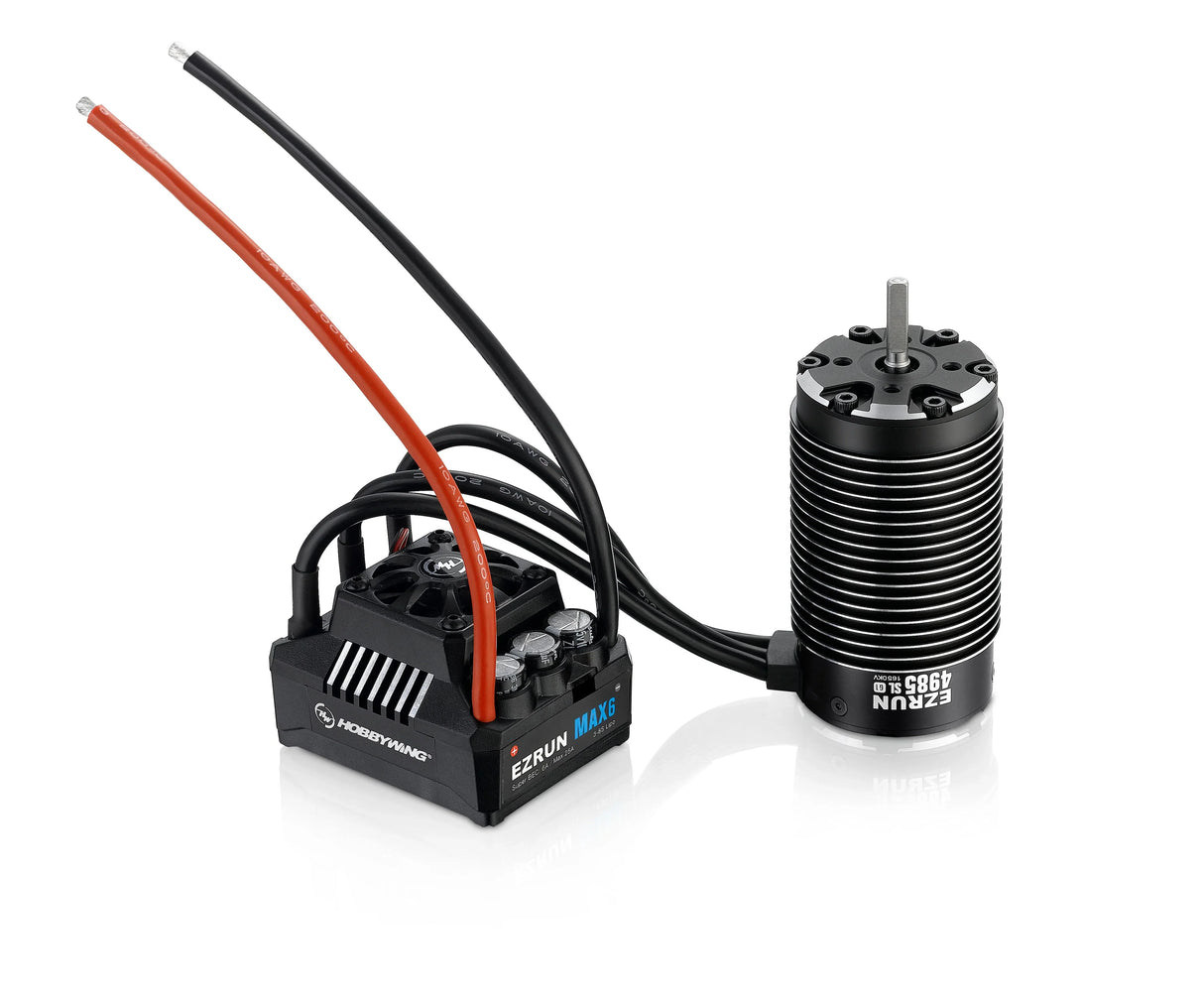Hobbywing - EzRun SL 4985 1650KV Motor, w/ Max6 ESC - Brushless Combo - HWI38010801