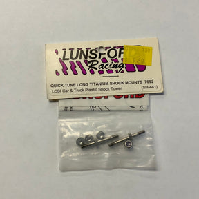 Lunsford racing titanium products SH441.  Losi quick tune short titanium shock mounts - sh-441
