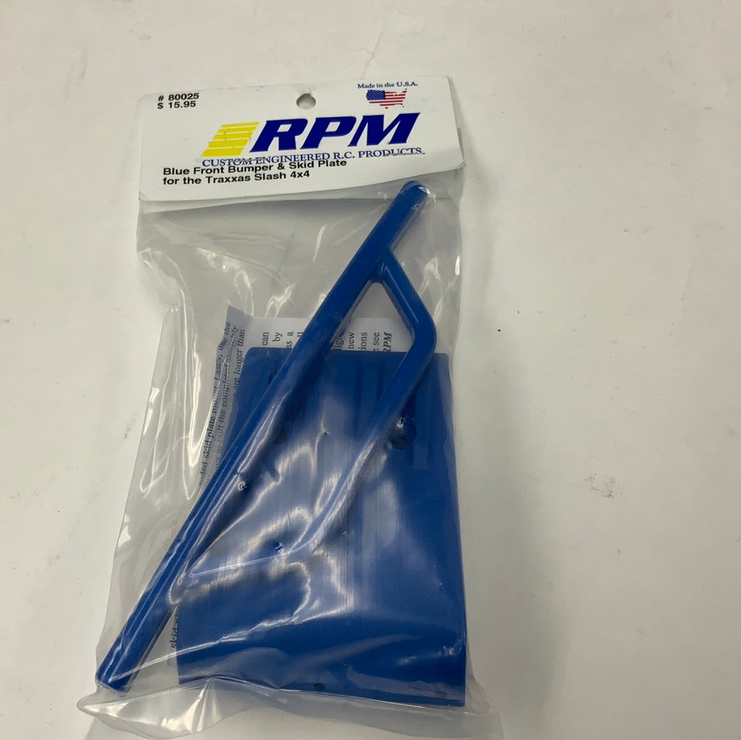 Rpm Blue Front Bumper & Skid Plate