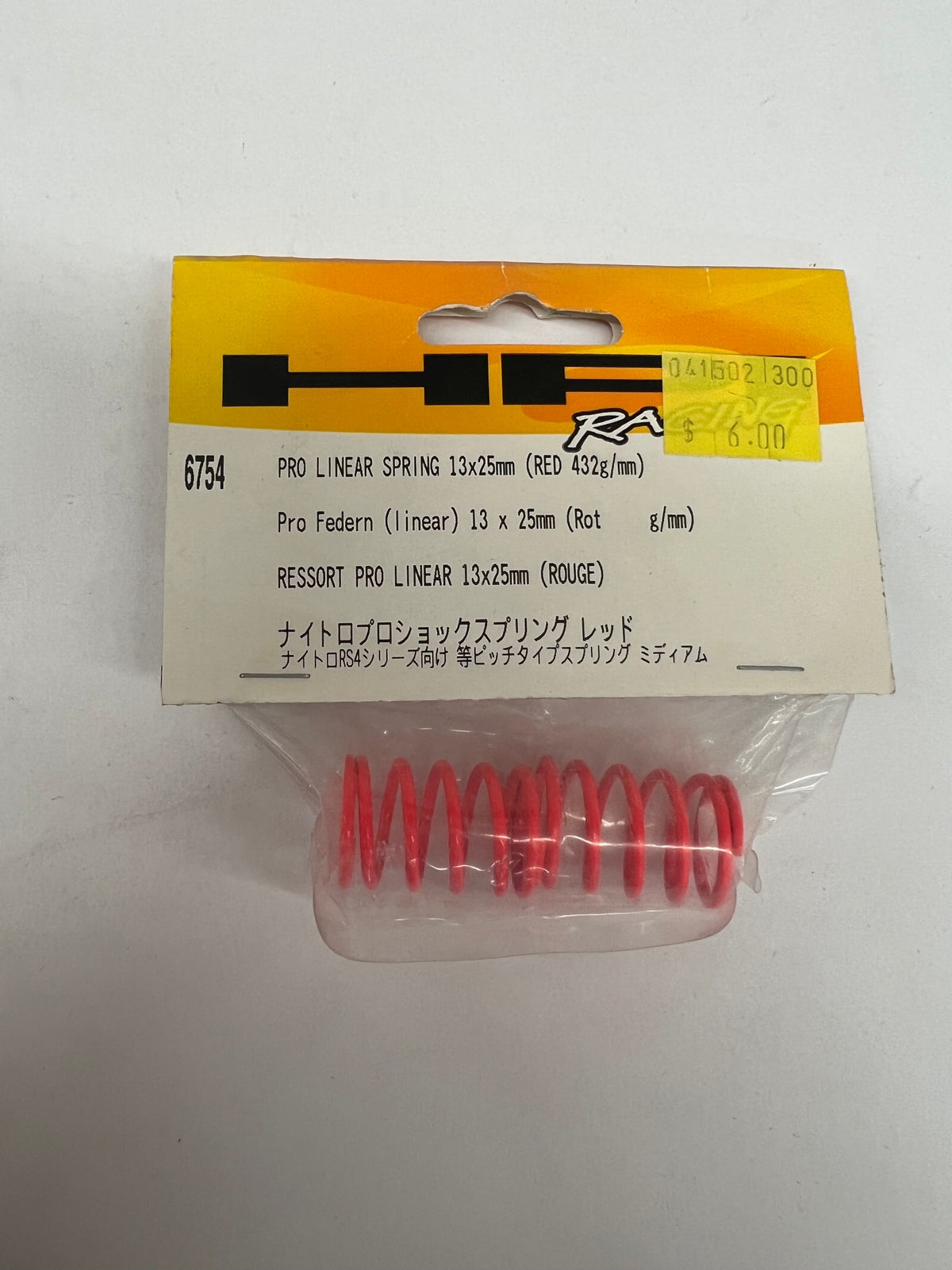HPI RACING #6754 PRO LINEAR SPRING 13x25mm (RED)