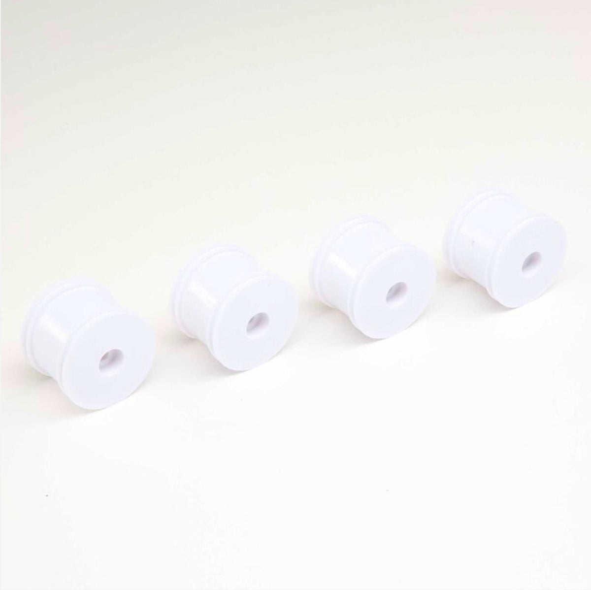 FR/RR Wheel, White (4): Mini-T 2.0