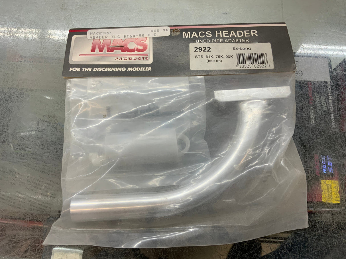 MACS HEADER #2922 STS .61K,. 75K,. 90K