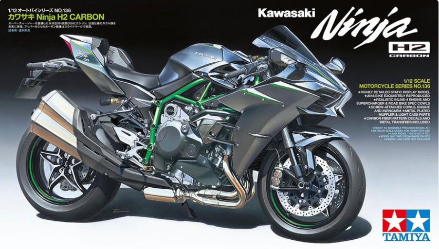 Kawasaki Ninja H2 Carbon Plastic Model Kit