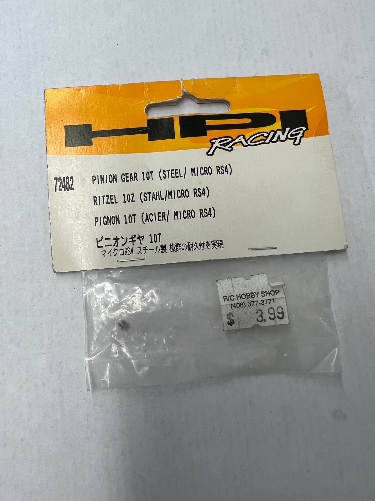 HPI PINION GEAR 10T (STEEL/MICRO RS4)