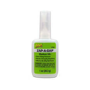 Zap-A-Gap Medium CA+ Glue, 1 oz - 087093004405