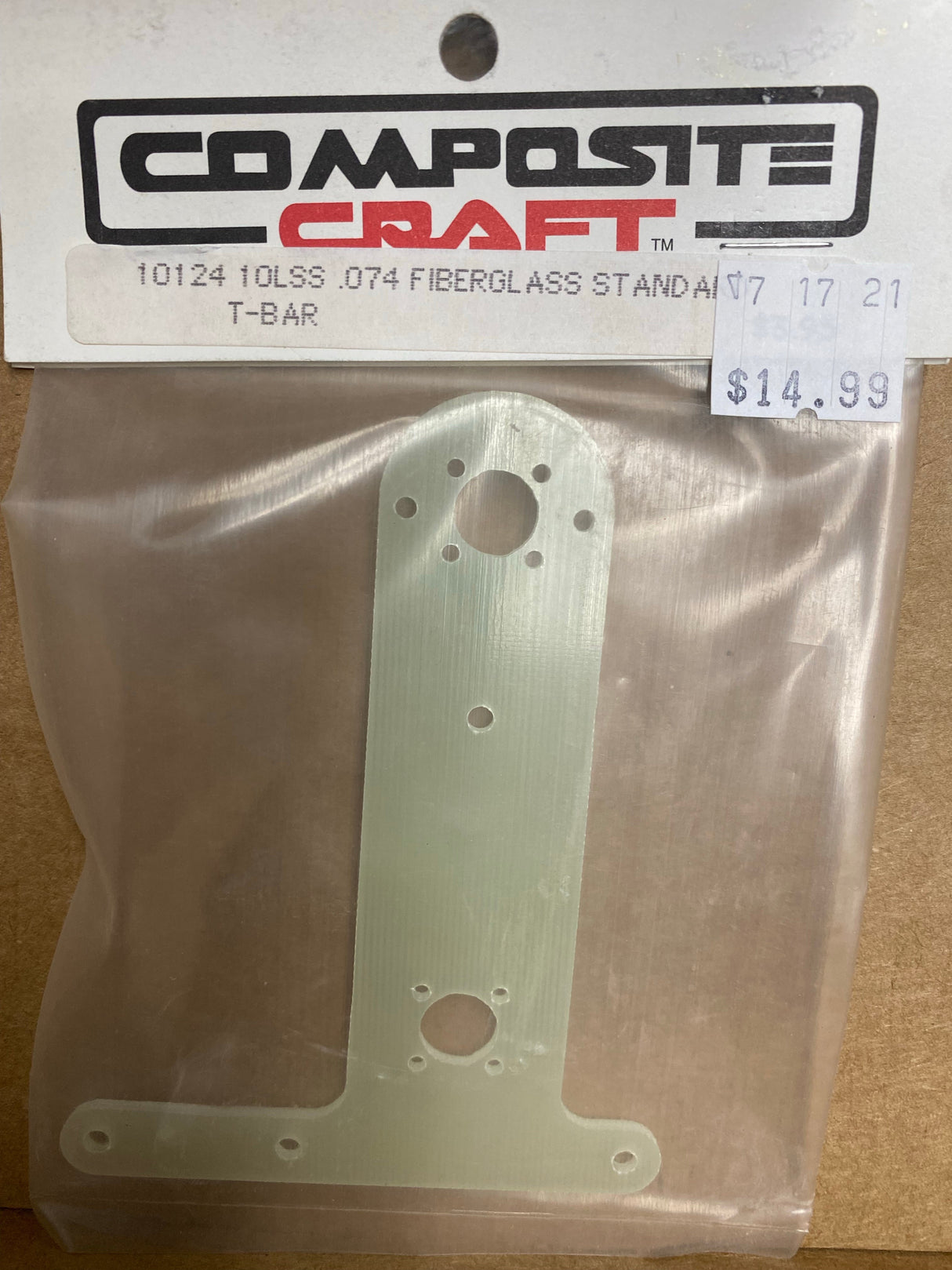 RC10LS T bar Composite Craft 10124 10LSS 0.74 Fiberglass standard T-bar vintage