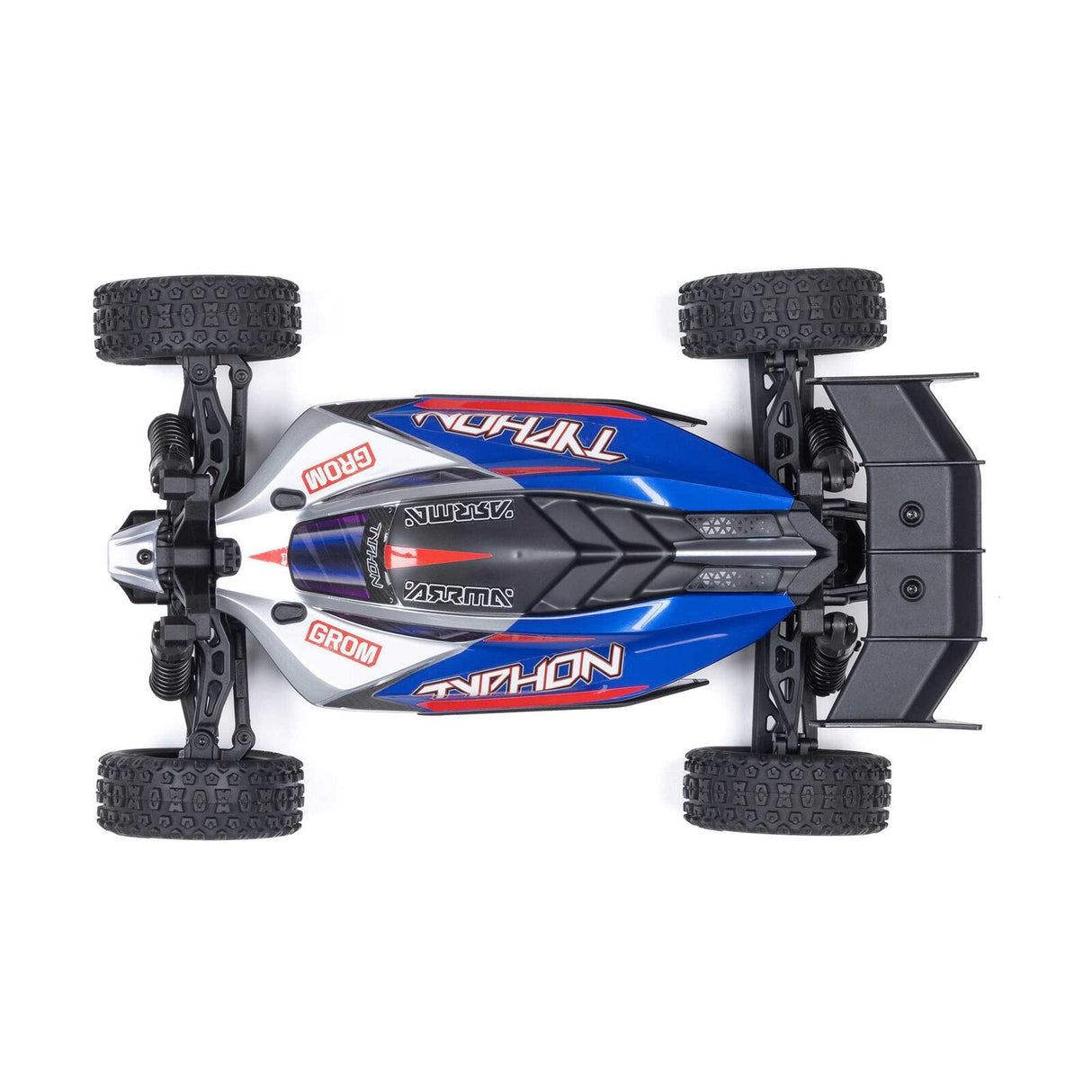 1/14 TYPHON GROM 4X4 RTR Brushed Buggy (Battery & Charger Included), Blue/Silver