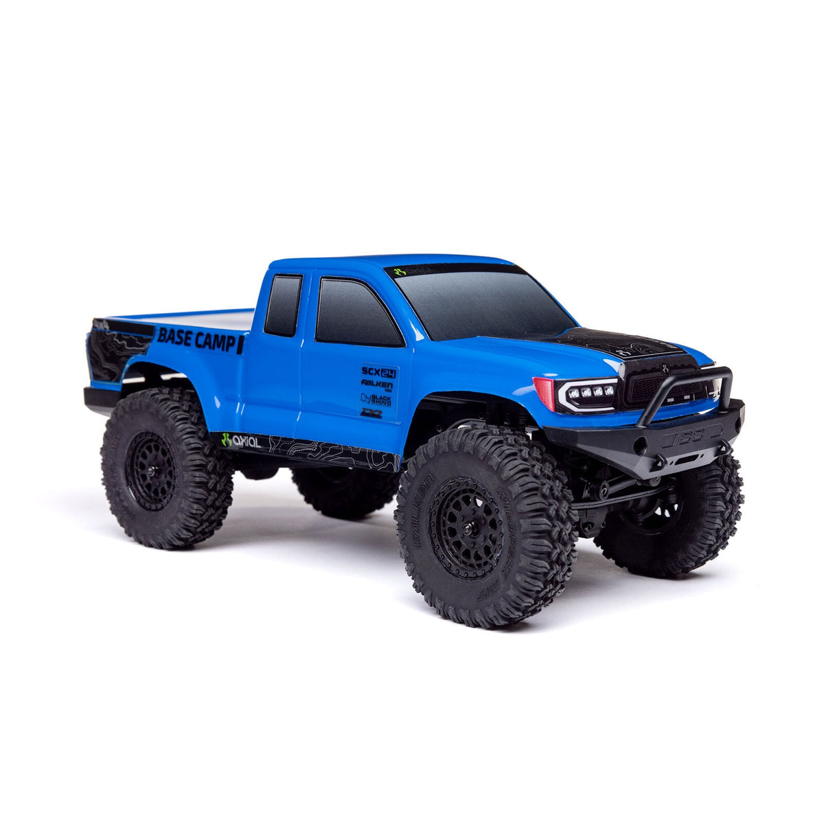 1/24 SCX24 Base Camp 4X4 RTR Brushed Rock Crawler (Battery & Charger Included), Blue