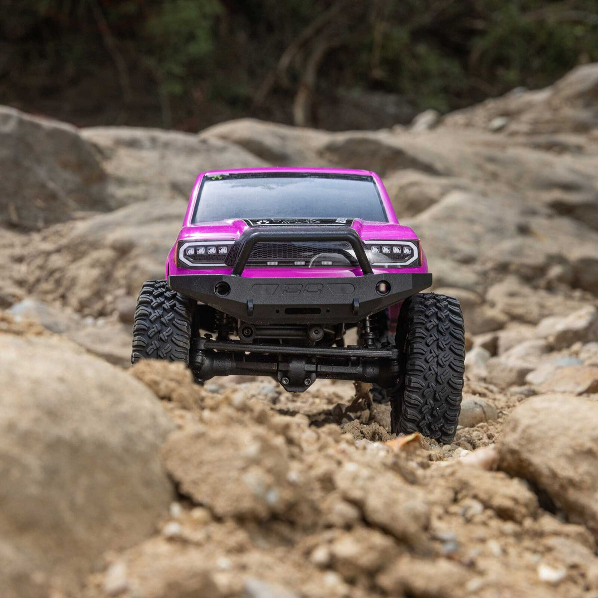 1/24 SCX24 Base Camp 4X4 RTR Brushed Rock Crawler (Battery & Charger Included), Pink