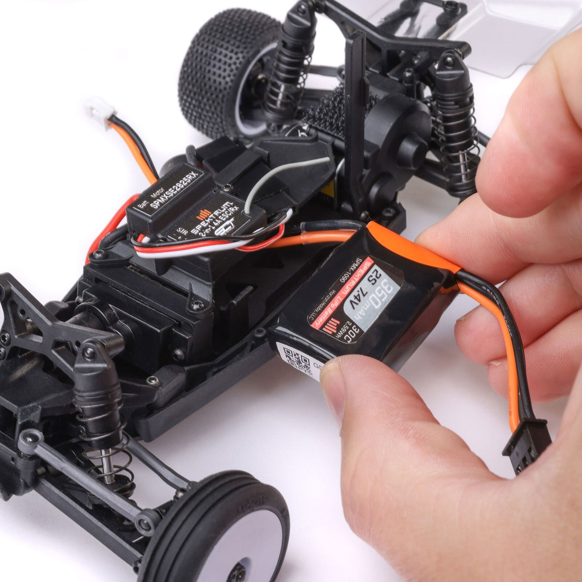 1/24 Losi Micro-B 2WD Buggy Silver RTR (Battery & Charger Included)