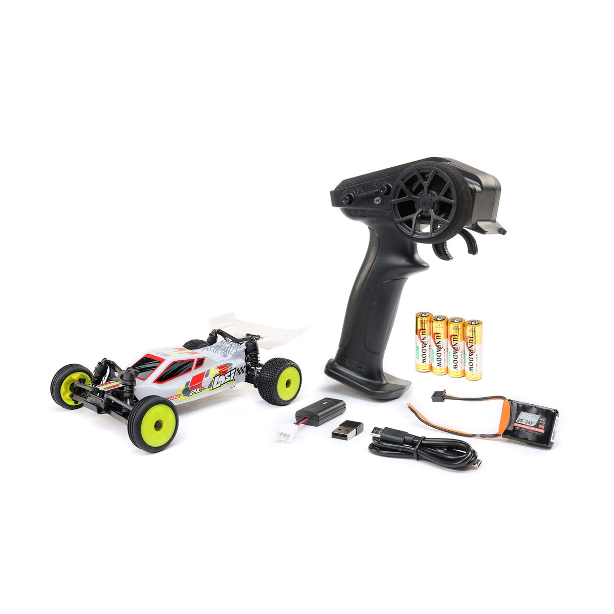 1/24 Losi Micro-B 2WD Buggy White RTR (Battery & Charger Included)