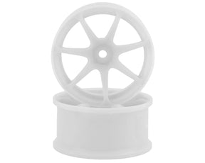Integra AVS Model T7 Super High Traction Drift Wheels (White) (2) (6mm Offset) w/12mm Hex - IW-3206WH