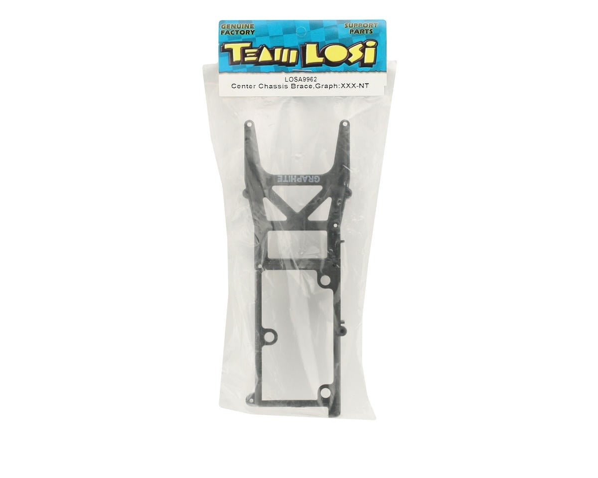 LOSA9962 NEW XXX-NT CENTER CHASSIS  BRACE PLASTIC GRAPHITE