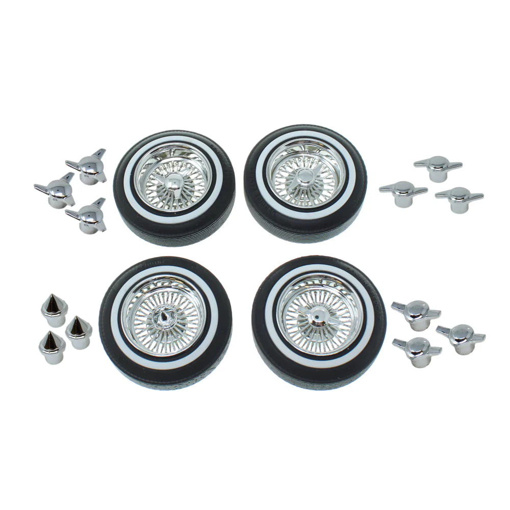 Dayton Wire Wheel Set (Chrome) (4pcs) - RER17088