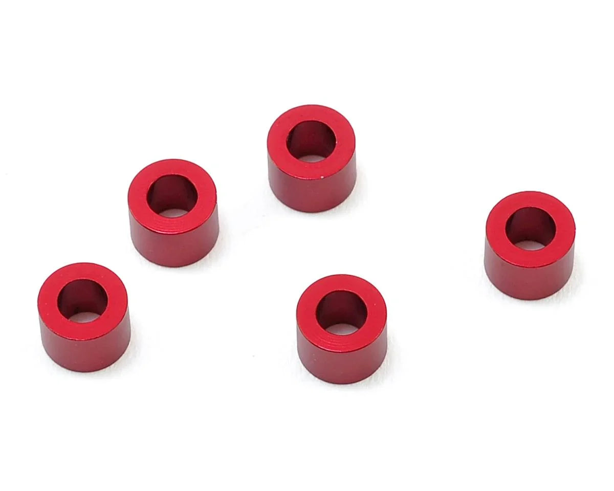 MST 3x5.5x4.0mm Aluminum Spacer (5) (Red) - MXS-820011R