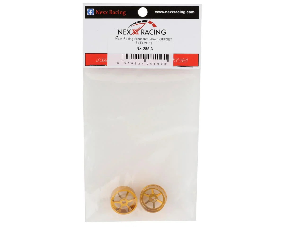NEXX Racing 20mm Front Rim (Type 1) (2) (3mm Offset) - NX-285-3
