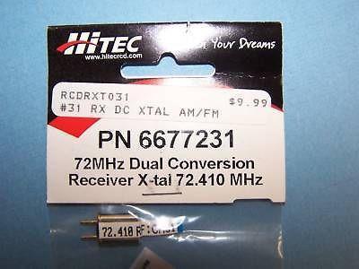 HITEC DUAL CONVERSION RECEIVER CRYSTAL (FM) 72.410 MHz / CH 31 #6677231