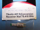 HITEC 75mHz SINGLE CONVERSION RECEIVER CRYSTAL (75.410) AM CH 61 #6647561