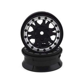 Impulse 1.9" Black/Silver Wheel (2): Crawlers F/R