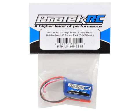 ProTek RC 2S High Power 30C Micro LiPo Battery (7.4V/240mAh) w/JST Connector - PTK-5185