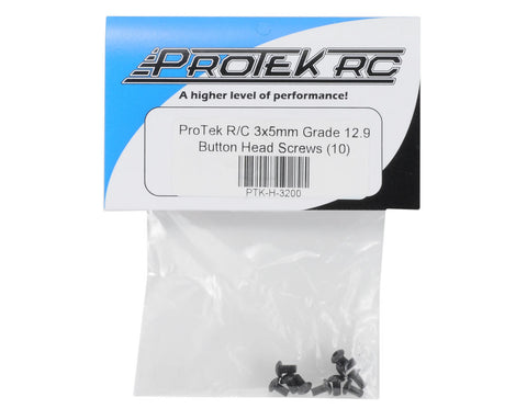 ProTek RC 3x6mm "High Strength" Button Head Screws (10) - PTK-H-3201
