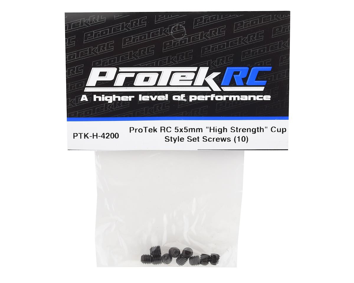 ProTek RC 5x5mm "High Strength" Cup Style Set Screws (10) - PTK-H-4200