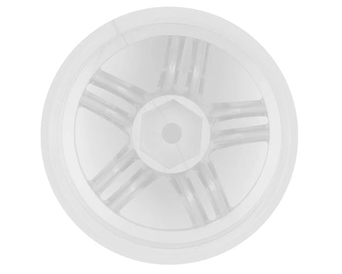 RC Art Evolve 33-R 5-Split Spoke Drift Wheels (White) (2) (6mm Offset) w/12mm Hex - RCA-ART-4506WH