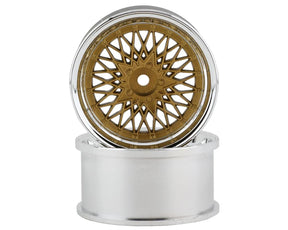 RC Art SSR Formula Mesh 19 Drift Wheels (Gold) (2) (6mm Offset) w/12mm Hex - RCA-ART-4706G