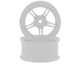 RC Art SSR Professor SPX 5-Split Spoke Drift Wheels (White) (2) (6mm Offset) w/12mm Hex - RCA-ART-WW-0106WH