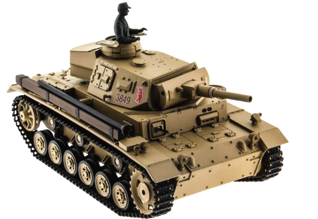 1:16 German Panzer III type H RC Tank 3849-1 - 3849-1