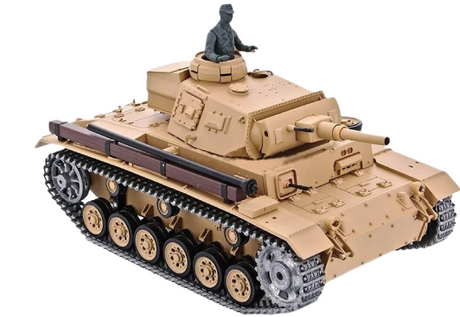 1:16 German Panzer III type H RC Midium Tank - FULL PRO VERSION 3849-FULL PRO - 3849-FULL PRO