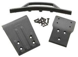 80022 Fr Bumper+Skid Plate Blk Slash 4x4