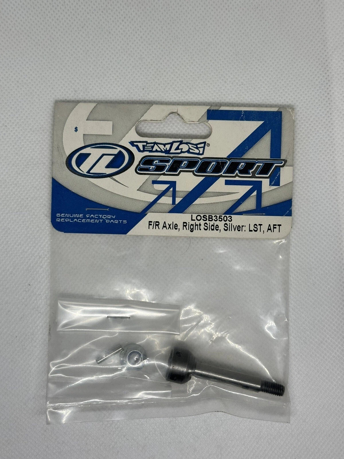 LOSB3503 EIR Axle, Right Side,Silver: LST