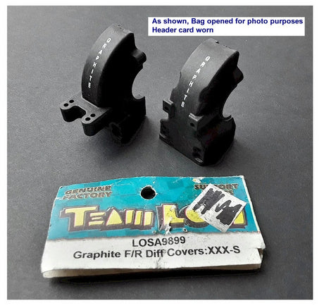 LOSA9899 Graphite F/R Diff Covers: XXX-S - LOSA9899
